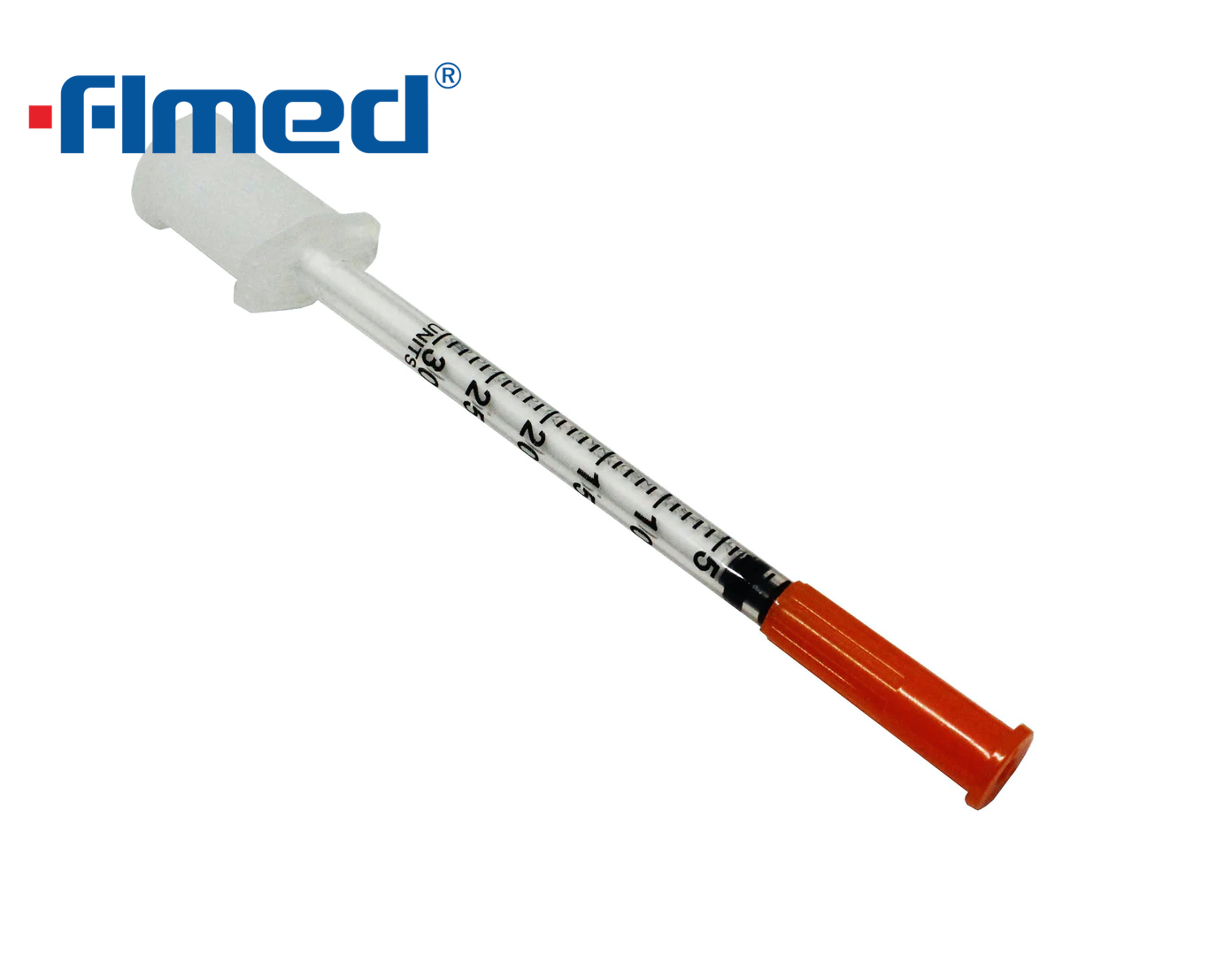 0.3 مل من حقنة الأنسولين والإبرة 29G × 13 مم (29G × 1/2 "بوصة)